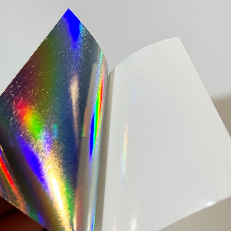 50Mic Hologram Silver BOPP Adhesive 1