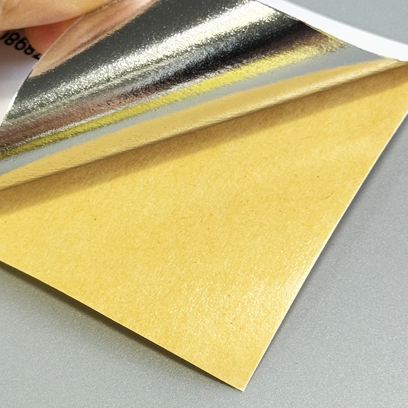 12Mic Silver PET Semigloss Paper Adhesive 1