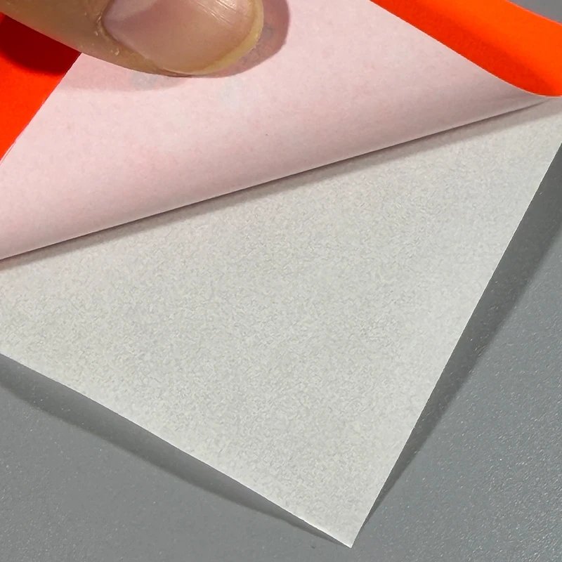 Red Fluorescent Paper Adhesive: Vibrant, high-visibility adhesive solution 1