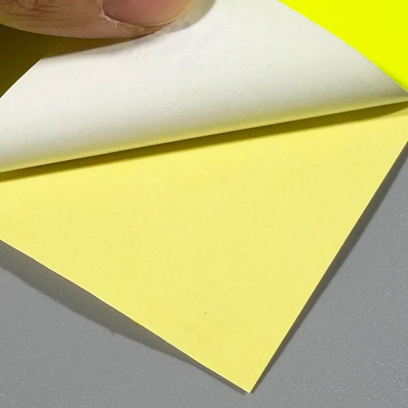 Yellow Fluorescent Paper Adhesive – High-visibility and durable 1