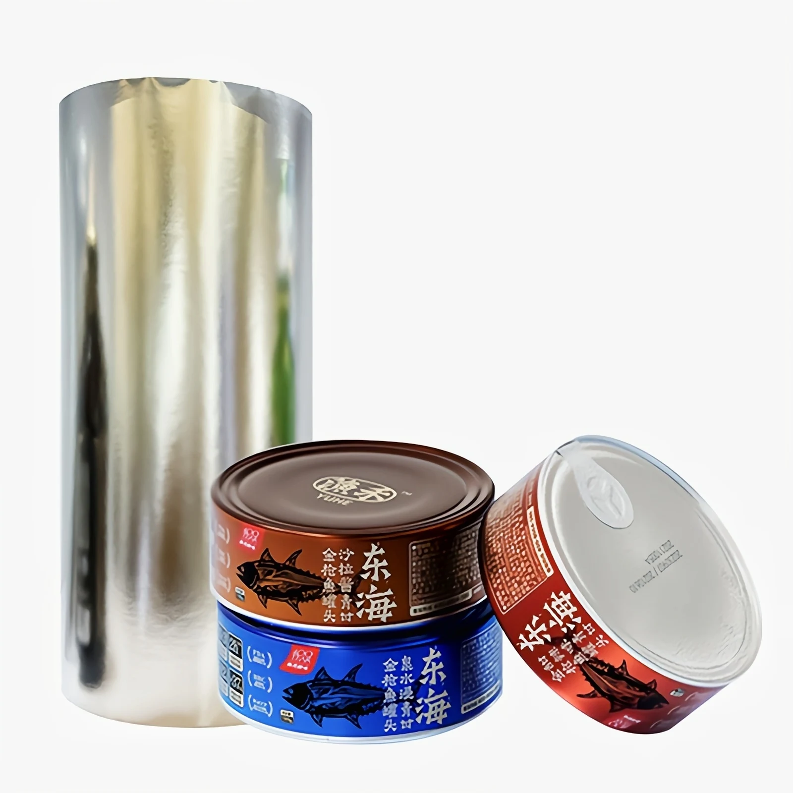 ਟੁਨਾ ਲੇਬਲਾਂ ਲਈ ਧਾਤੂ ਵਾਲਾ ਕਾਗਜ਼ 1