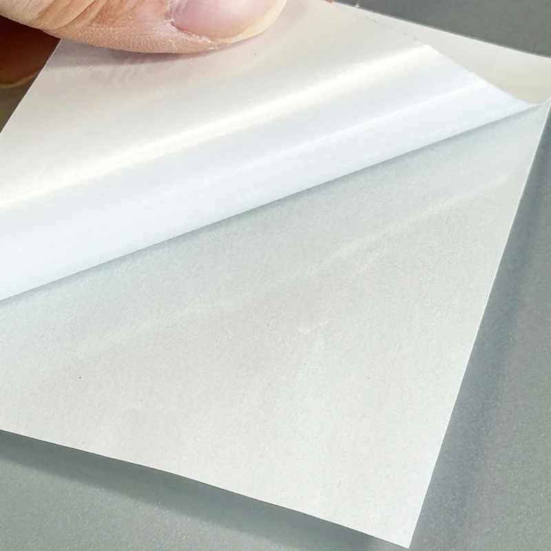 75Mic Synthetic Paper with Glassine Liner Adhesive 1